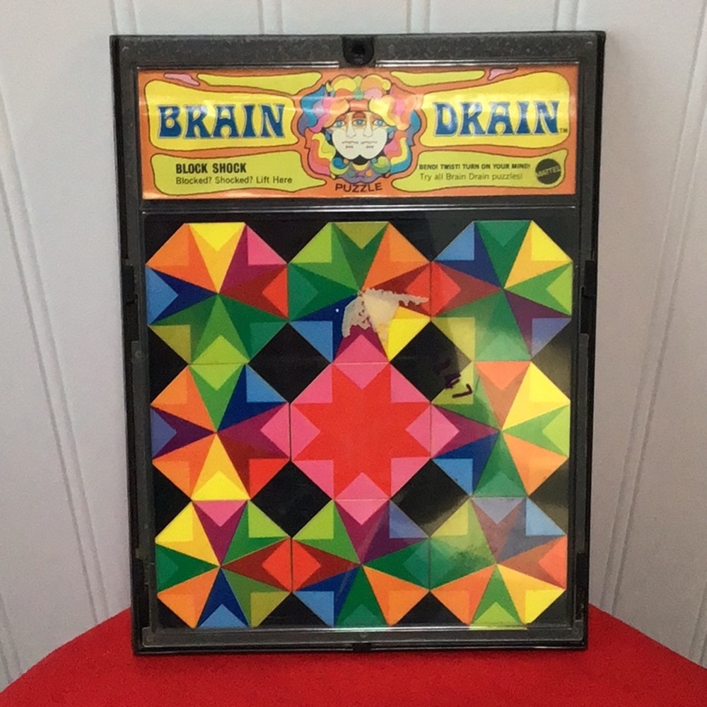Vintage 1969 Mattel Brain Drain Puzzle